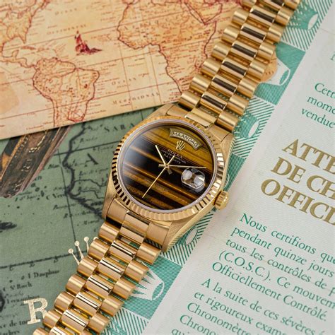 rolex day date tiger eye dial|Rolex watches wood dial.